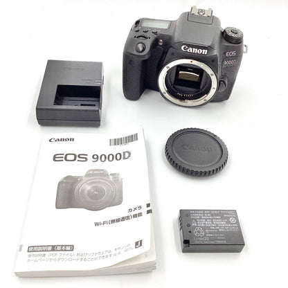 【全額返金保証】【最速発送】Canon デジタル一眼 EOS 9000D ボディ ブラック 美品 動作確認済