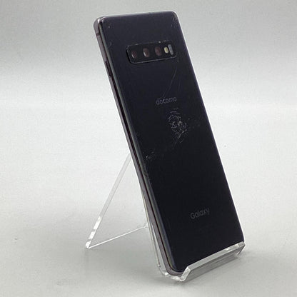 【最速発送】SAMSUNG Galaxy S10＋ 128GB プリズムブラック docomo SC-04L 白ロム【難有】