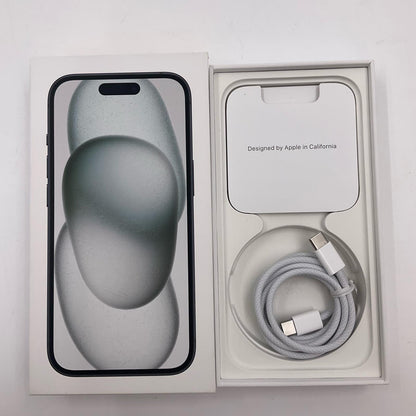 【全額返金保証】【最速発送】Apple iPhone iPhone 15 256GB ブラック au 動作確認済 82%