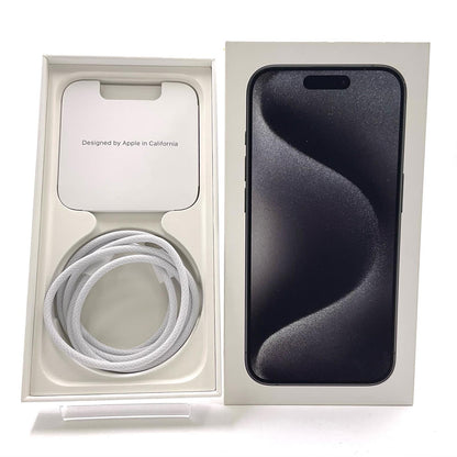 【全額返金保証】【最速発送】Apple iPhone iPhone 15 Pro 128GB ブラックチタニウム au SIMフリー 白ロム 動作確認済 89%