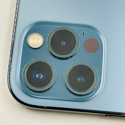 【全額返金保証】【最速発送】Apple iPhone iPhone 12 Pro 128GB パシフィックブルー docomo 白ロム 動作確認済 76%