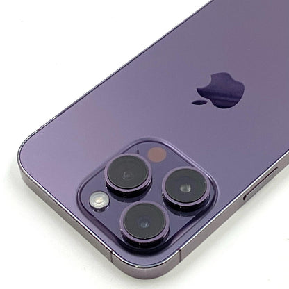 【全額返金保証】【最速発送】Apple iPhone iPhone 14 Pro 128GB ディープパープル au 動作確認済 79%