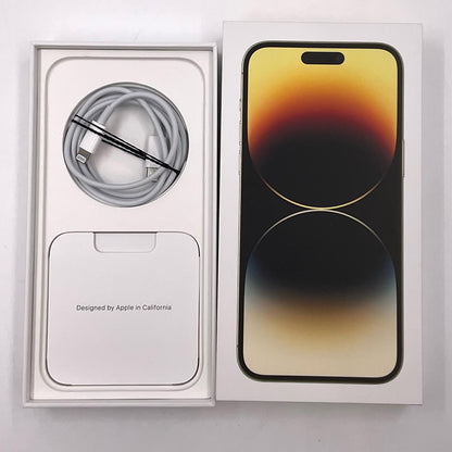 【全額返金保証】【最速発送】Apple iPhone iPhone 14 Pro Max 128GB ゴールド 楽天モバイル 白ロム 動作確認済 78%