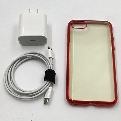 【全額返金保証】【最速発送】Apple iPhone iPhone SE（第2世代） 64GB (PRODUCT)RED au 白ロム 美品 動作確認済 92%