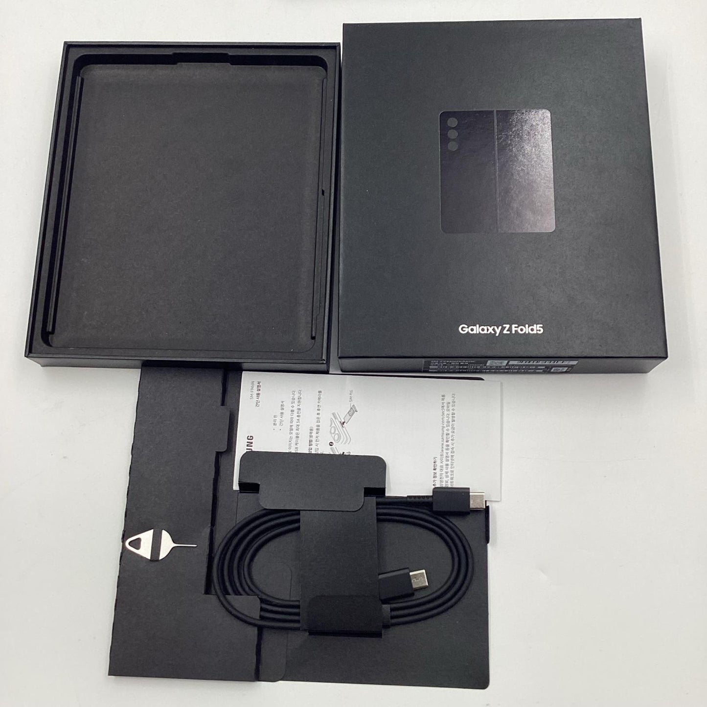 【全額返金保証】【最速発送】SAMSUNG Galaxy Z Fold5 512GB ブラック SIMフリー SM-F946N 白ロム 動作確認済