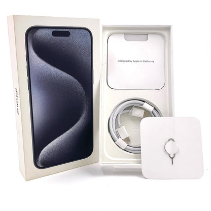 【全額返金保証】【最速発送】Apple iPhone iPhone 15 Pro Max 256GB ブルーチタニウム UQmobile 白ロム 美品 動作確認済 86%