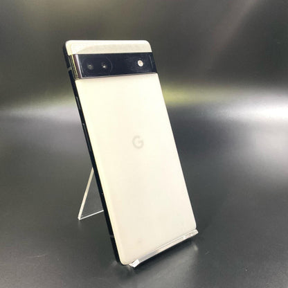 【全額返金保証】【最速発送】Google Pixel 6a 128GB Chalk au SIMフリー GB17L 白ロム 動作確認済