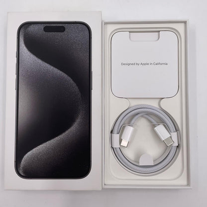 【全額返金保証】【最速発送】Apple iPhone iPhone 15 Pro 256GB ブラックチタニウム SIMフリー 白ロム 美品 動作確認済 88%