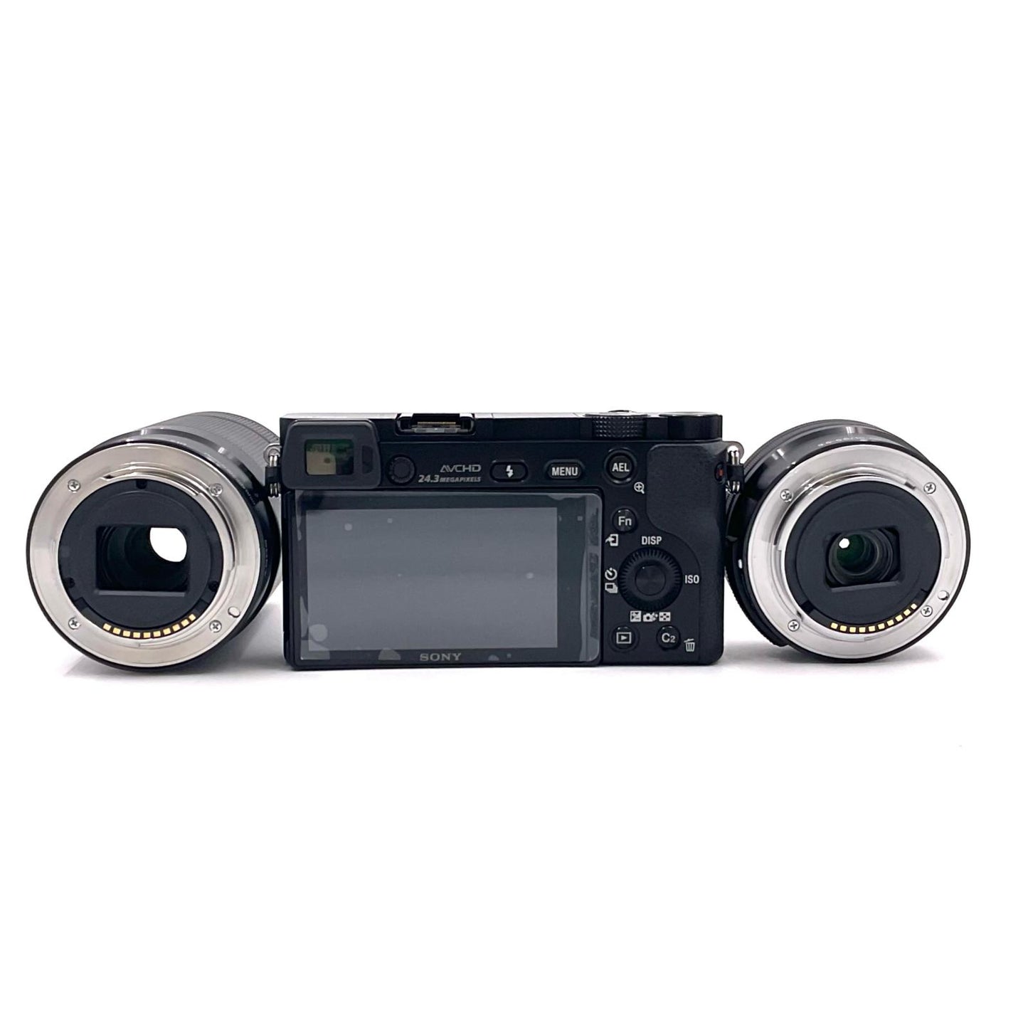 【全額返金保証】【最速発送】Sony デジタル一眼 α6000 ILCE-6000Y ダブルズームレンズキット [ブラック] 美品 動作確認済