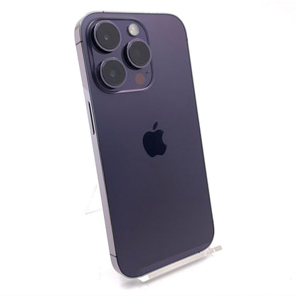 【全額返金保証】【最速発送】Apple iPhone iPhone Pro 14 Pro 128GB ディープパープル Softbank 白ロム 動作確認済 78%