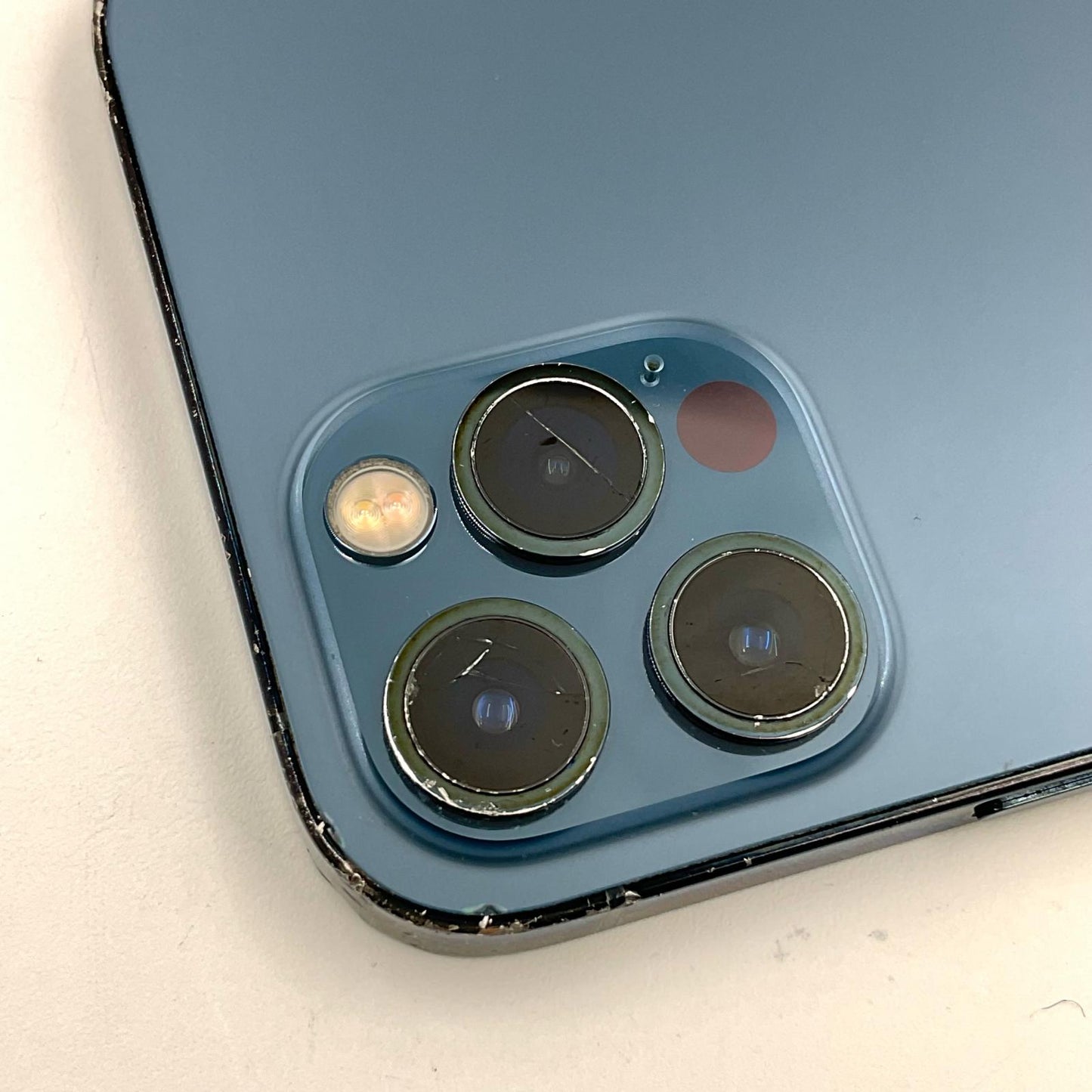 【最速発送】Apple iPhone iPhone 12 Pro 128GB パシフィックブルー Softbank 白ロム【難有】 75%