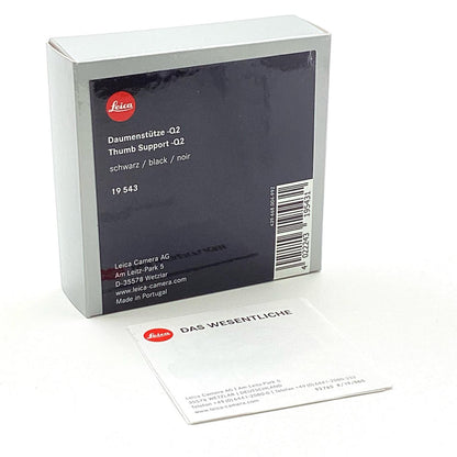 【全額返金保証】【最速発送】Leica Leica Thumb Support for Q2 ブラック サムレスト 美品 動作確認済