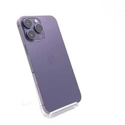 【全額返金保証】【最速発送】Apple iPhone iPhone 14 Pro Max 128GB ディープパープル SIMフリー 白ロム 動作確認済 80%