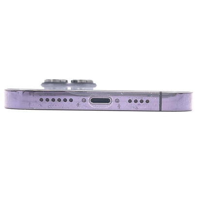 【全額返金保証】【最速発送】Apple iPhone iPhone 14 Pro Max 128GB ディープパープル SIMフリー 白ロム 動作確認済 80%