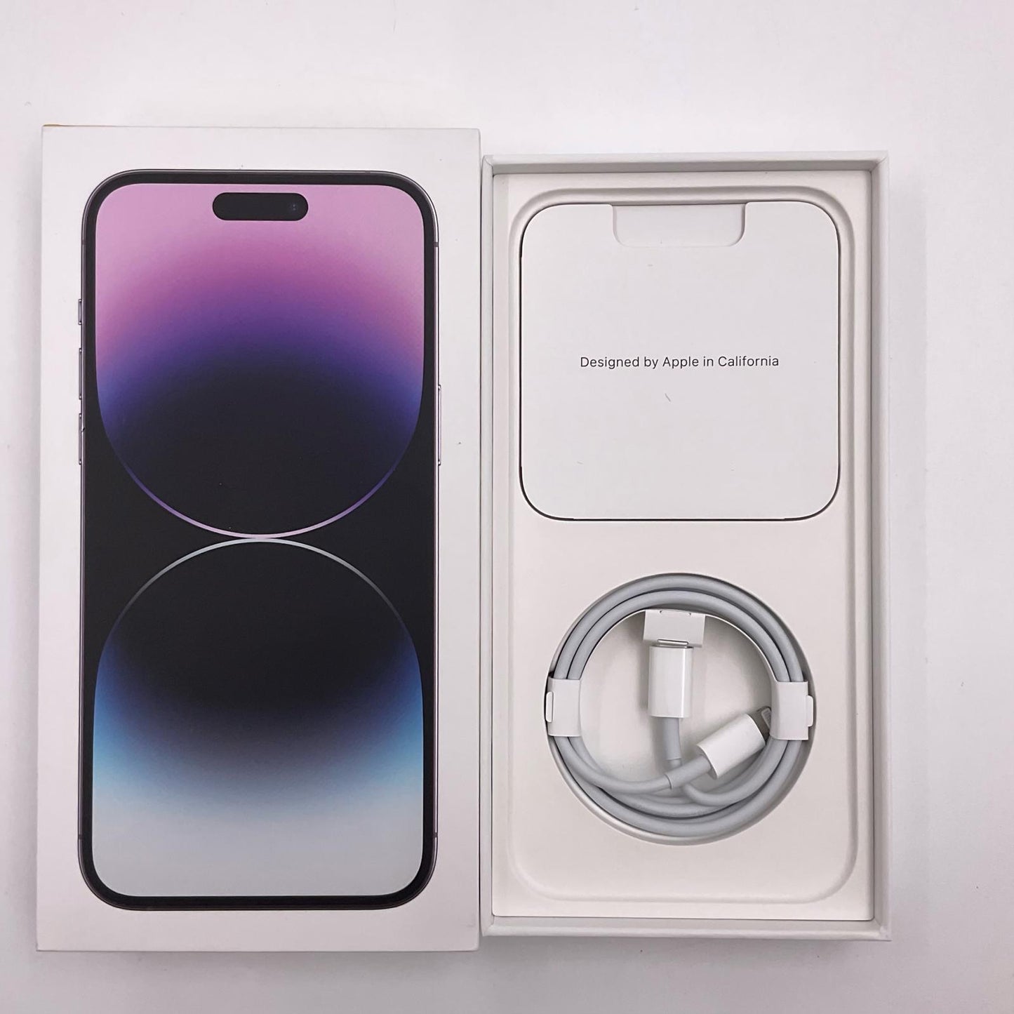 【全額返金保証】【最速発送】Apple iPhone iPhone 14 Pro Max 128GB ディープパープル SIMフリー 白ロム 動作確認済 80%