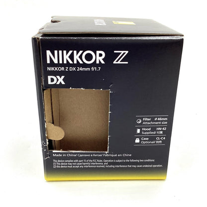 【全額返金保証】【最速発送】Nikon NIKKOR Z DX 24mm f/1.7 超美品 動作確認済