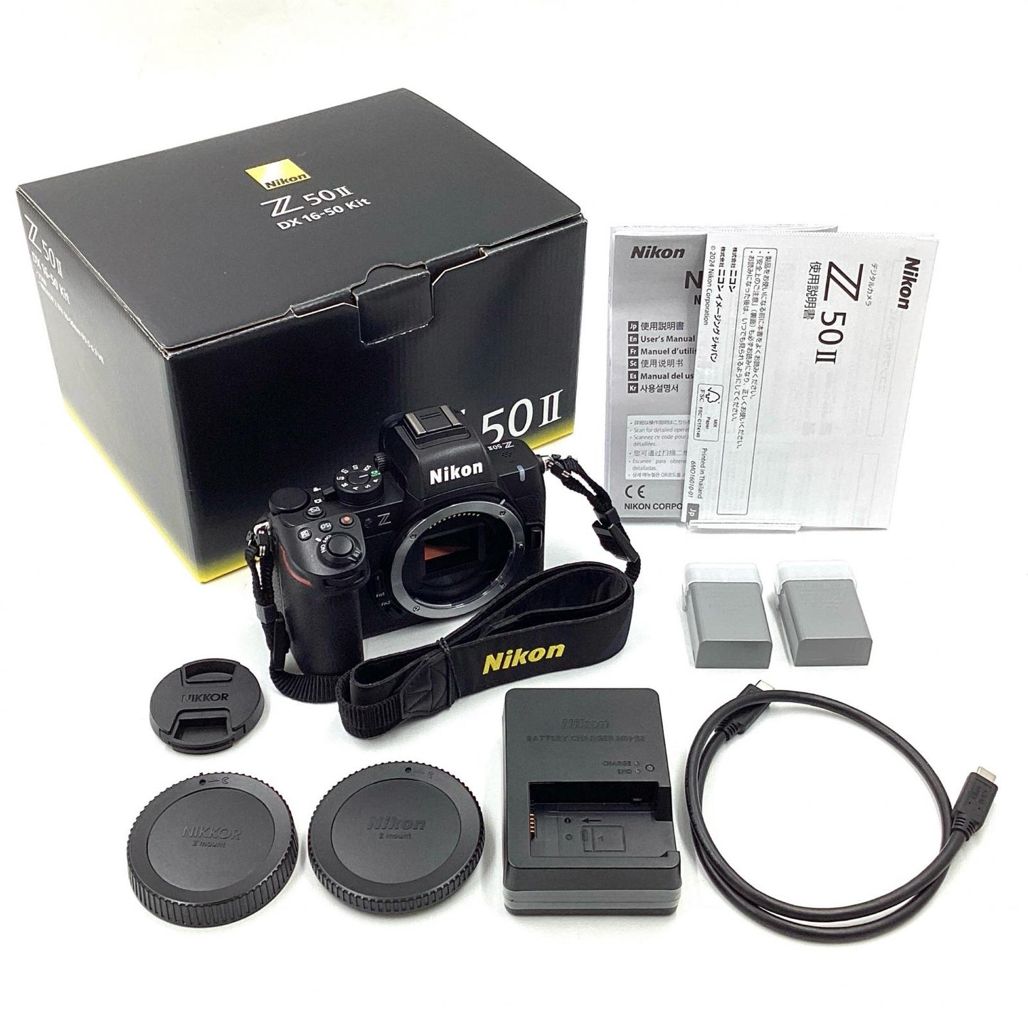 【全額返金保証】【最速発送】Nikon デジタル一眼 Z50II 16-50 VR レンズキット ブラック 美品 動作確認済