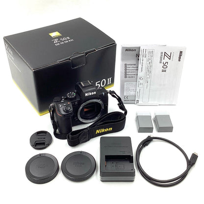 【全額返金保証】【最速発送】Nikon デジタル一眼 Z50II 16-50 VR レンズキット ブラック 美品 動作確認済