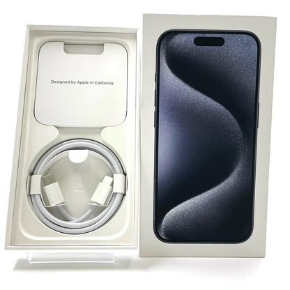 【全額返金保証】【最速発送】Apple iPhone iPhone 15 Pro 128GB ブルーチタニウム SIMフリー 白ロム 動作確認済 88%