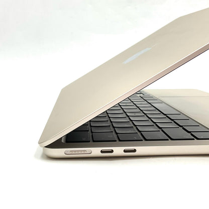 【全額返金保証】【最速発送】Apple MacBook Air 13インチ 2022 M2 16GB SSD 256GB スターライト 100% 動作確認済