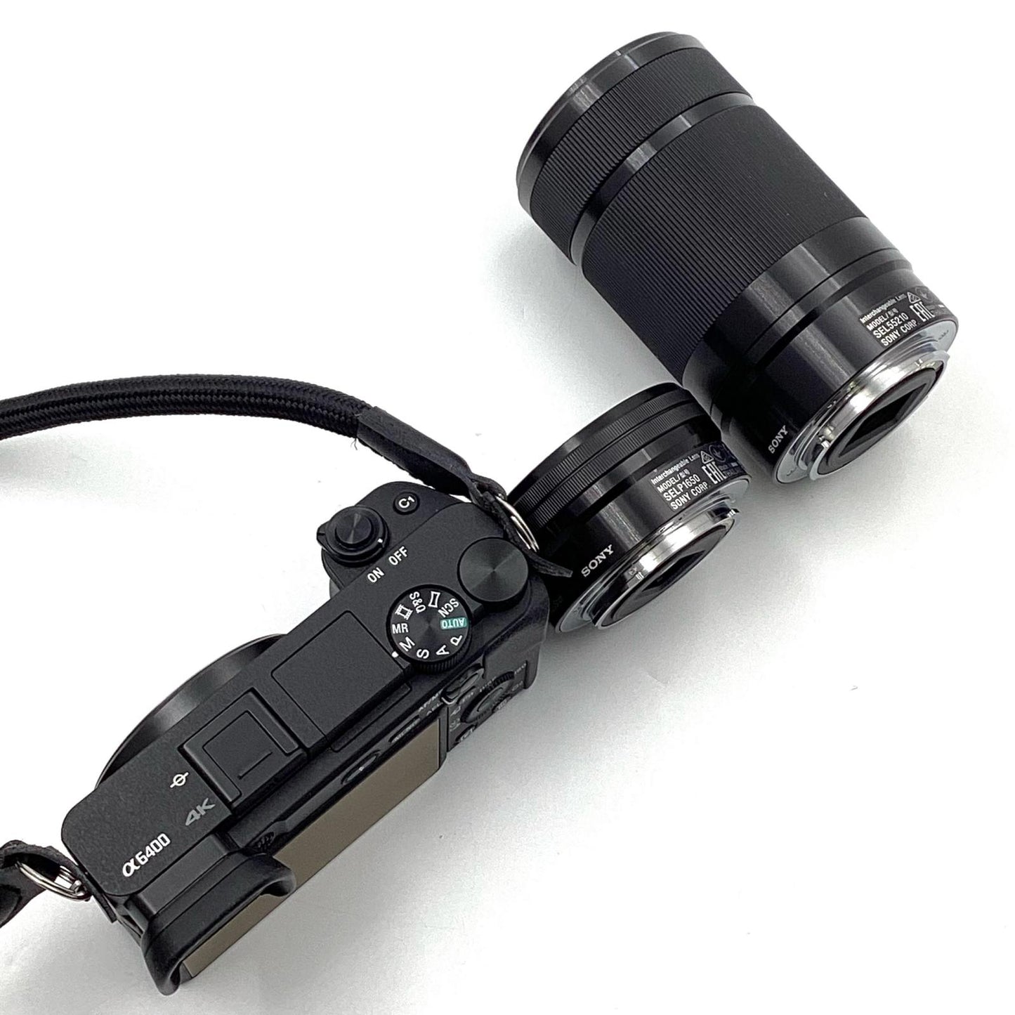 【全額返金保証】【最速発送】Sony デジタル一眼 α6400 ILCE-6400Y ダブルズームレンズキット ブラック 美品 動作確認済