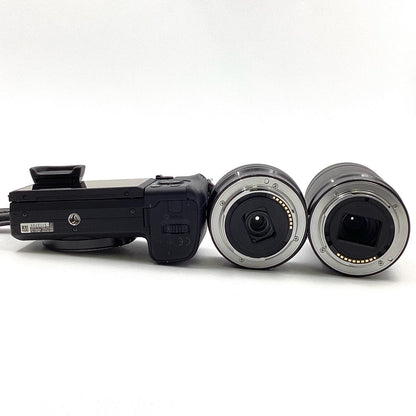 【全額返金保証】【最速発送】Sony デジタル一眼 α6400 ILCE-6400Y ダブルズームレンズキット ブラック 美品 動作確認済