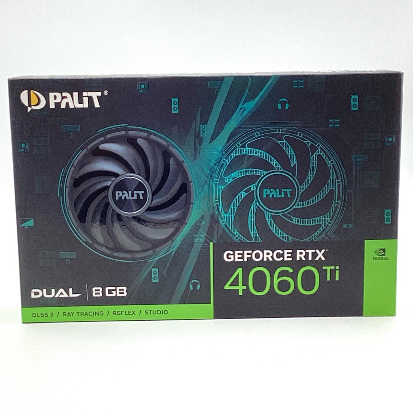 【全額返金保証】【最速発送】Palit グラフィックボード RTX 4060 Ti Dual 8GB NE6406T019P1-1060D 超美品 動作確認済