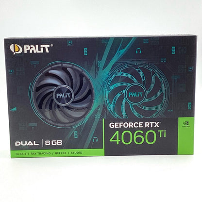 【全額返金保証】【最速発送】Palit グラフィックボード RTX 4060 Ti Dual 8GB NE6406T019P1-1060D 超美品 動作確認済