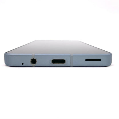 【全額返金保証】【最速発送】SHARP AQUOS sense7 128GB ブルー docomo SH-53C 白ロム 動作確認済