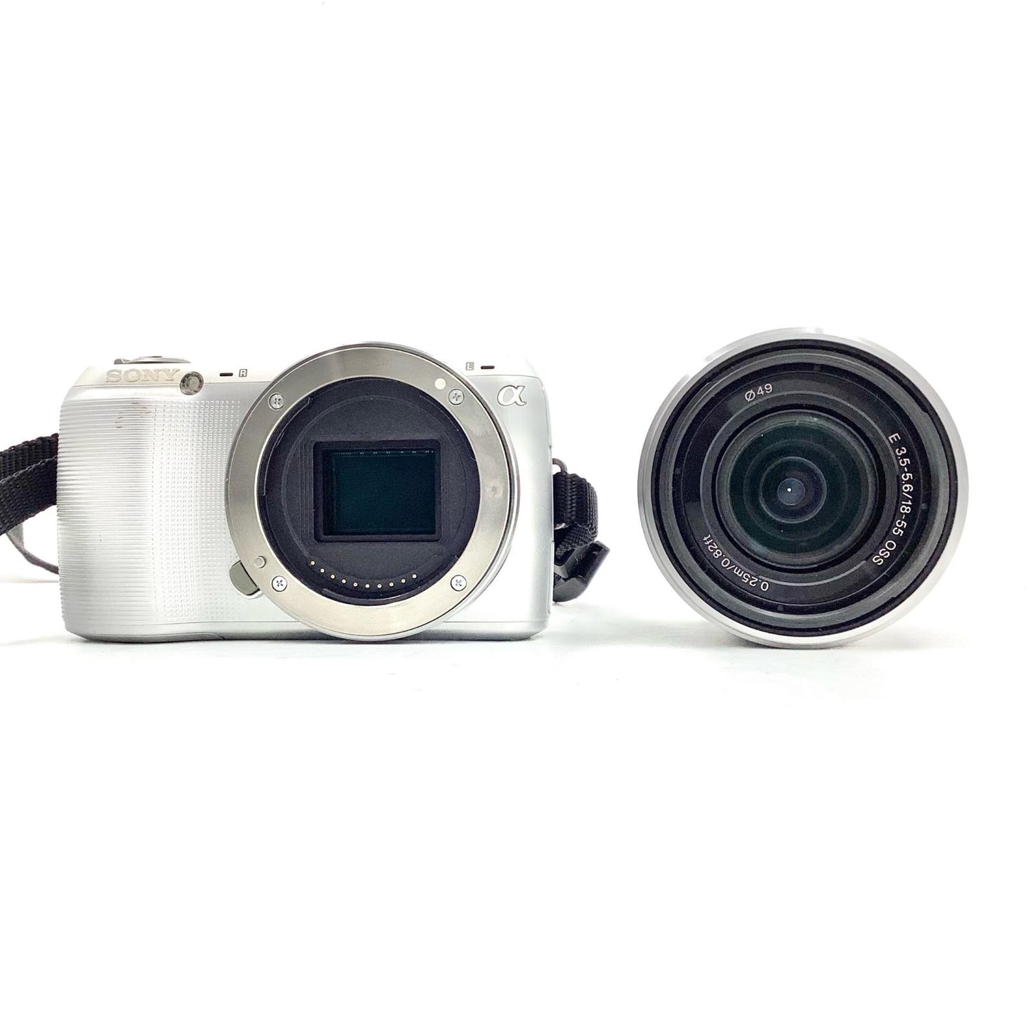 【最速発送】Sony デジタル一眼 α NEX-C3K ズームレンズキット [シルバー] シルバー【難有】