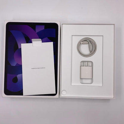 【全額返金保証】【最速発送】Apple iPad Air 10.9インチ 第5世代 64GB パープル WiFi+Cellular Softbank 白ロム 動作確認済