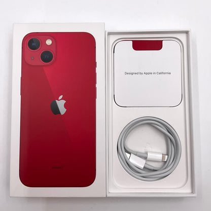 【全額返金保証】【最速発送】Apple iPhone iPhone 13 128GB (PRODUCT)RED Softbank 美品 動作確認済 90%