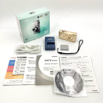 【全額返金保証】【最速発送】Canon コンパクトデジタルカメラ IXY 610F [ゴールド] 超美品 動作確認済