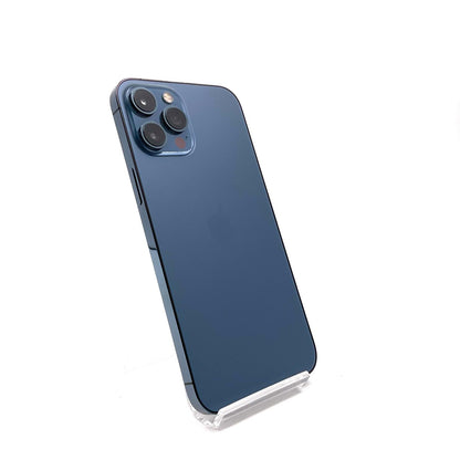 【全額返金保証】【最速発送】Apple iPhone iPhone 12 Pro Max 128GB パシフィックブルー docomo SIMフリー 白ロム 動作確認済 86%