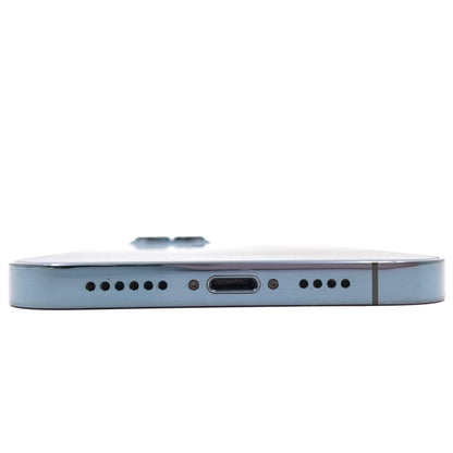 【全額返金保証】【最速発送】Apple iPhone iPhone 12 Pro Max 128GB パシフィックブルー docomo SIMフリー 白ロム 動作確認済 86%