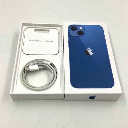 【全額返金保証】【最速発送】Apple iPhone iPhone 13 128GB ブルー Softbank SIMフリー 動作確認済 77%