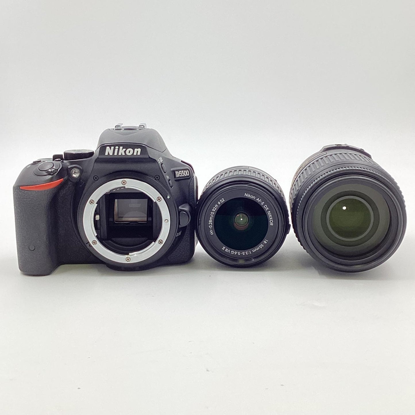 【全額返金保証】【最速発送】Nikon デジタル一眼 D5500 ダブルズームキット ブラック 動作確認済