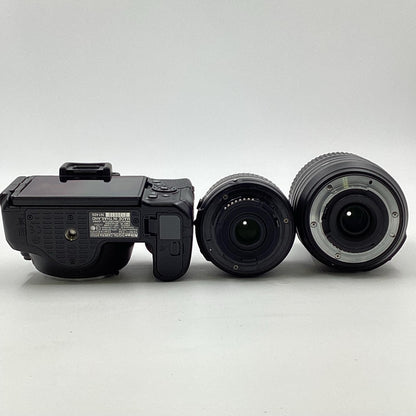 【全額返金保証】【最速発送】Nikon デジタル一眼 D5500 ダブルズームキット ブラック 動作確認済
