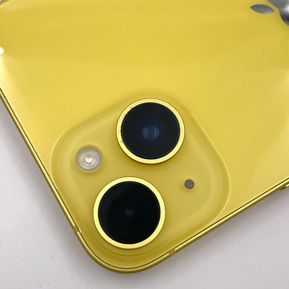 【全額返金保証】【最速発送】Apple iPhone iPhone 14 256GB イエロー 楽天モバイル 白ロム 動作確認済 80%