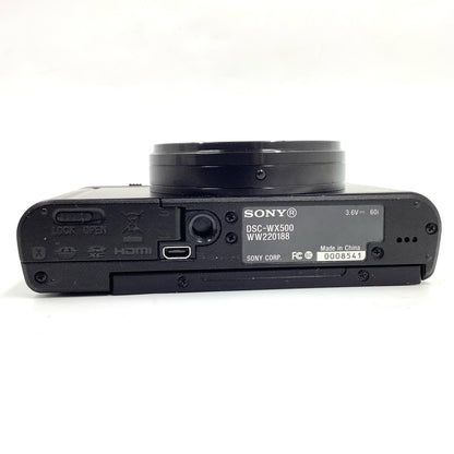 【全額返金保証】【最速発送】Sony コンパクトデジタルカメラ サイバーショット DSC-WX500 (B) [ブラック] 美品 動作確認済