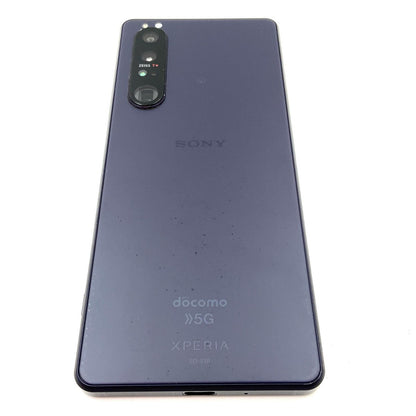 【全額返金保証】【最速発送】Sony Xperia 1 III 256GB フロストパープル docomo SO-51B 白ロム 動作確認済