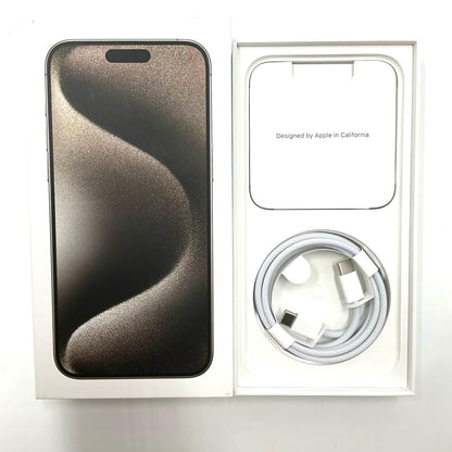 【全額返金保証】【最速発送】Apple iPhone iPhone 15 Pro Max 256GB ナチュラルチタニウム SIMフリー 白ロム 美品 動作確認済 85%