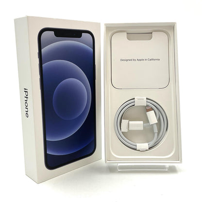【全額返金保証】【最速発送】Apple iPhone iPhone 12 128GB ブラック au 白ロム 動作確認済 81%