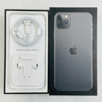【全額返金保証】【最速発送】Apple iPhone iPhone 11 Pro Max 256GB スペースグレイ Softbank 動作確認済 72%
