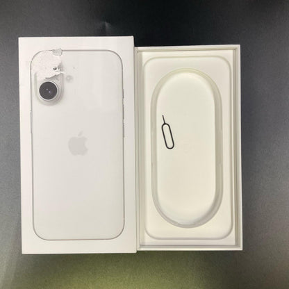 【全額返金保証】【最速発送】Apple iPhone iPhone 16 128GB ホワイト SIMフリー 白ロム 美品 動作確認済 96%