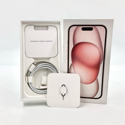 【全額返金保証】【最速発送】Apple iPhone iPhone 15 128GB ピンク docomo 白ロム 動作確認済 96%