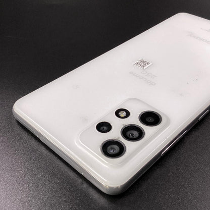 【全額返金保証】【最速発送】SAMSUNG Galaxy A52 5G 128GB オーサムホワイト docomo SC-53B 白ロム 動作確認済