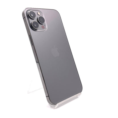 【全額返金保証】【最速発送】Apple iPhone iPhone 12 Pro Max 256GB グラファイト au 白ロム 動作確認済 85%