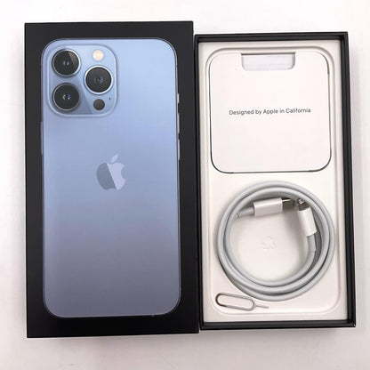 【全額返金保証】【最速発送】Apple iPhone iPhone 13 Pro 128GB シエラブルー au 白ロム 動作確認済 77%