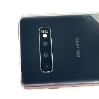 【最速発送】SAMSUNG Galaxy S10＋ 128GB プリズムブラック docomo SC-04L 白ロム【難有】